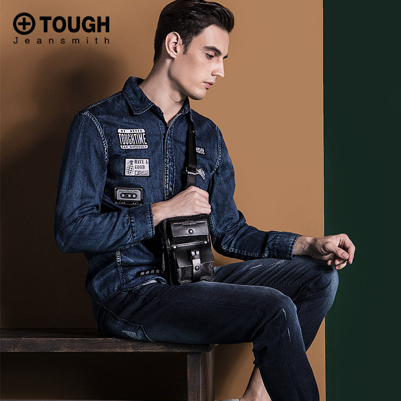 香港tough 潮牌男包 03432 单肩斜挎旅游包 leatherman系列