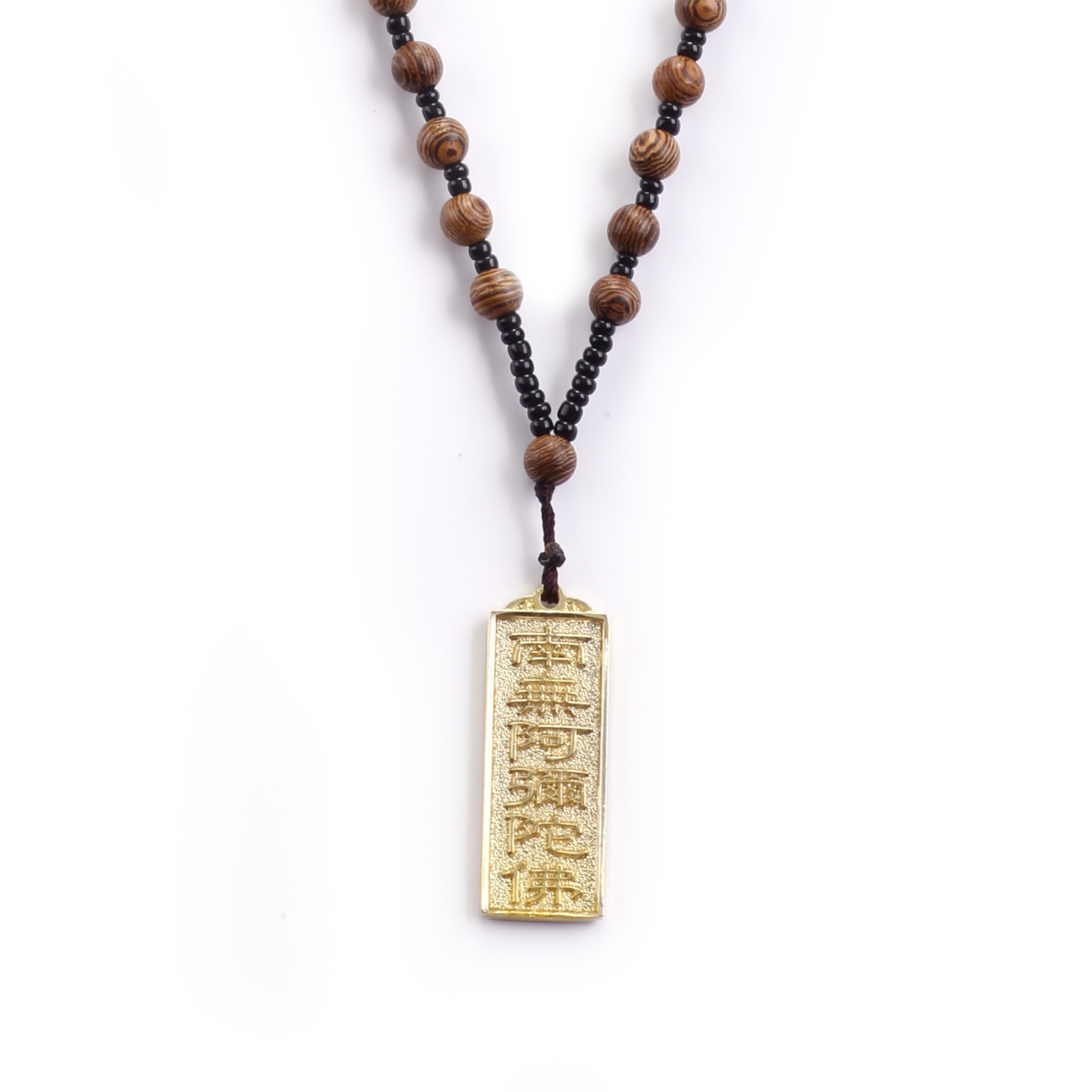 南无保平吊坠汽车用品黄金辟邪护身符平安名号阿弥陀佛项坠