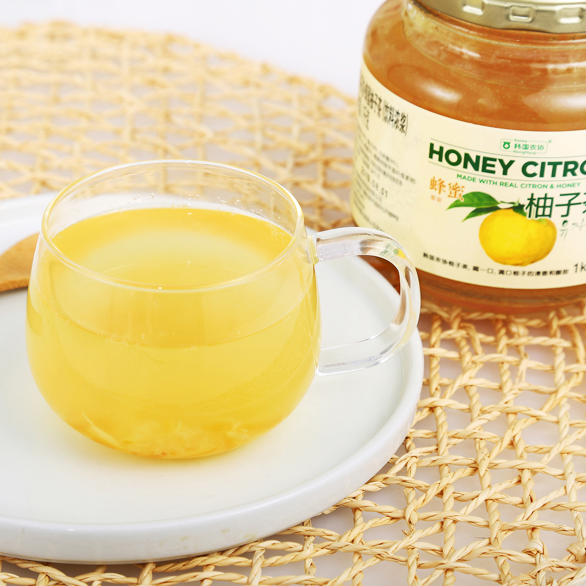 韩国农协罐装蜂蜜柚子茶1kg