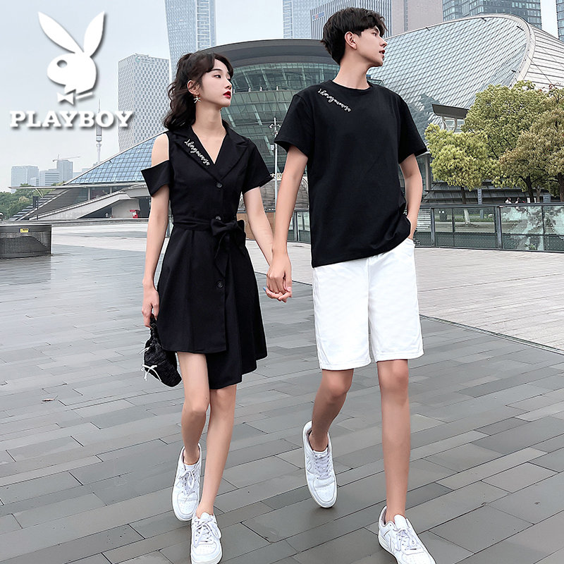 花花公子小众设计感情侣装一裙一衣2022新款法式不一样高级夏装潮