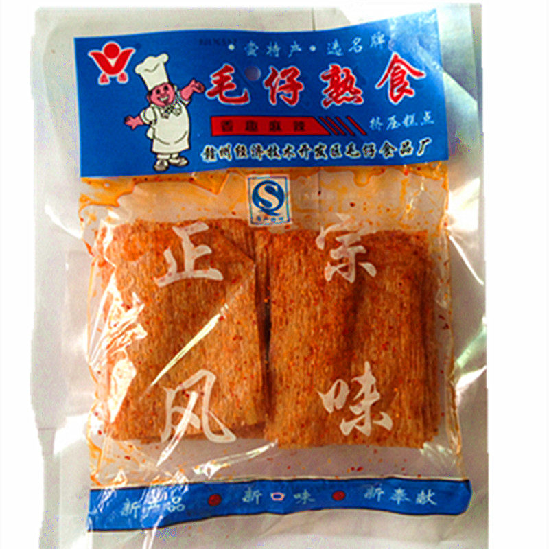 面筋怀旧毛仔麻辣条辣片熟食零食长寿鸽鸽豆角面筋制品