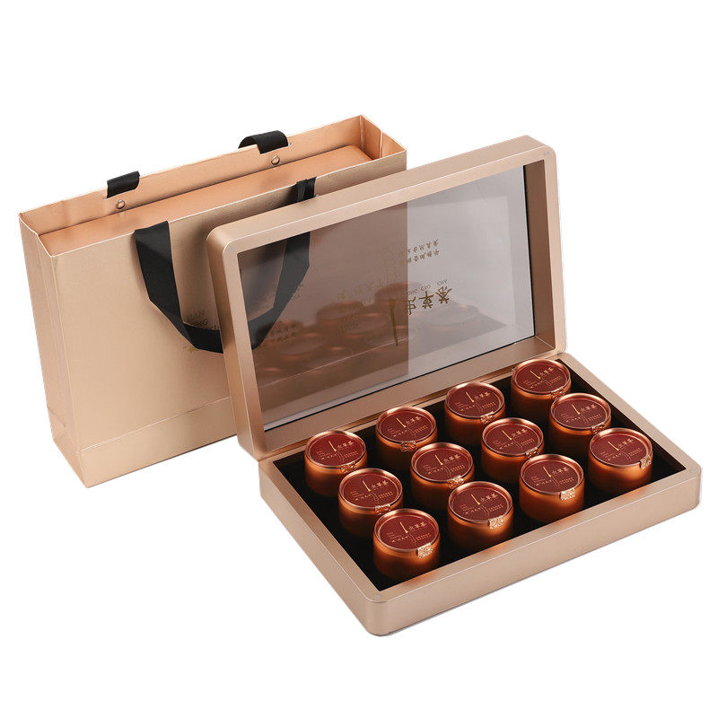 新款那曲虫草茶小罐包装盒礼盒罐装冬虫夏草木盒礼品盒礼品盒