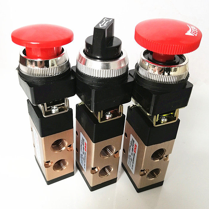 气阀开关手动蘑菇mv10amv08sns机械气动二位气动元件