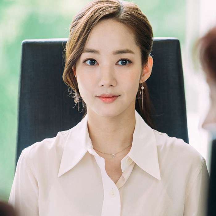 s925珍珠耳坠个性超仙气质简约长款耳线女弯针纯银耳线