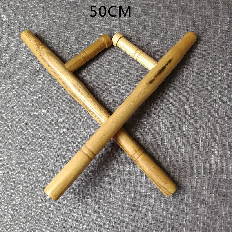 武术双拐浮萍丁字拐棍拐子武器东方棍木制兵器更多武术装备