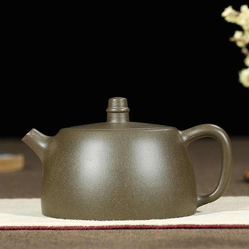 宜兴紫砂功夫功夫茶茶壶名家保真纯全手工原矿绿泥茶壶