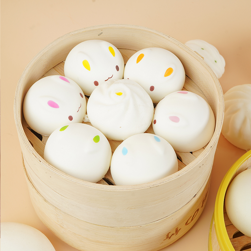 仿真包子馒头回弹美食儿童早教道具影视食物仿真果蔬