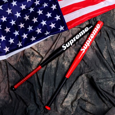 潮牌棒球棍加厚加硬合金钢棒球杆车载防身武器supreme棒球棒