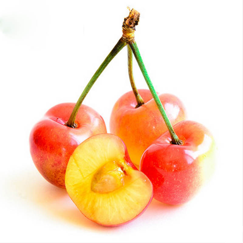 空运美国黄车厘子进口黄金车厘子雷尼尔黄樱桃新鲜水果2斤包邮