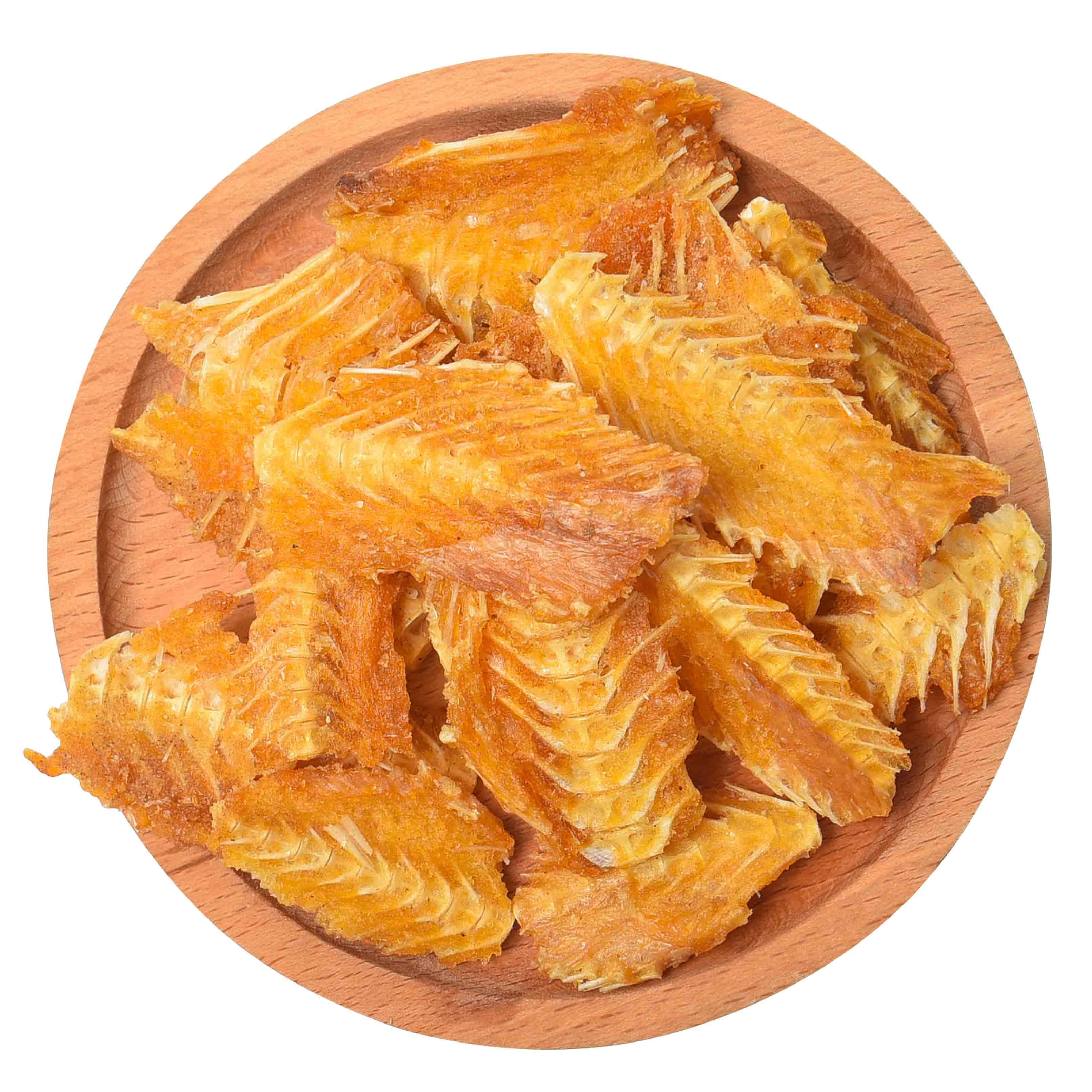 青岛特产香酥鳕鱼鱼排即食海鲜零食烤鱼骨粒深海酥脆鱼骨头小包装