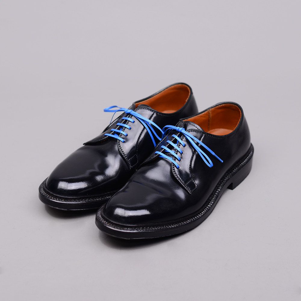 强尼制靴男女正装皮鞋鞋带圆扁彩色棉打蜡低帮鞋带