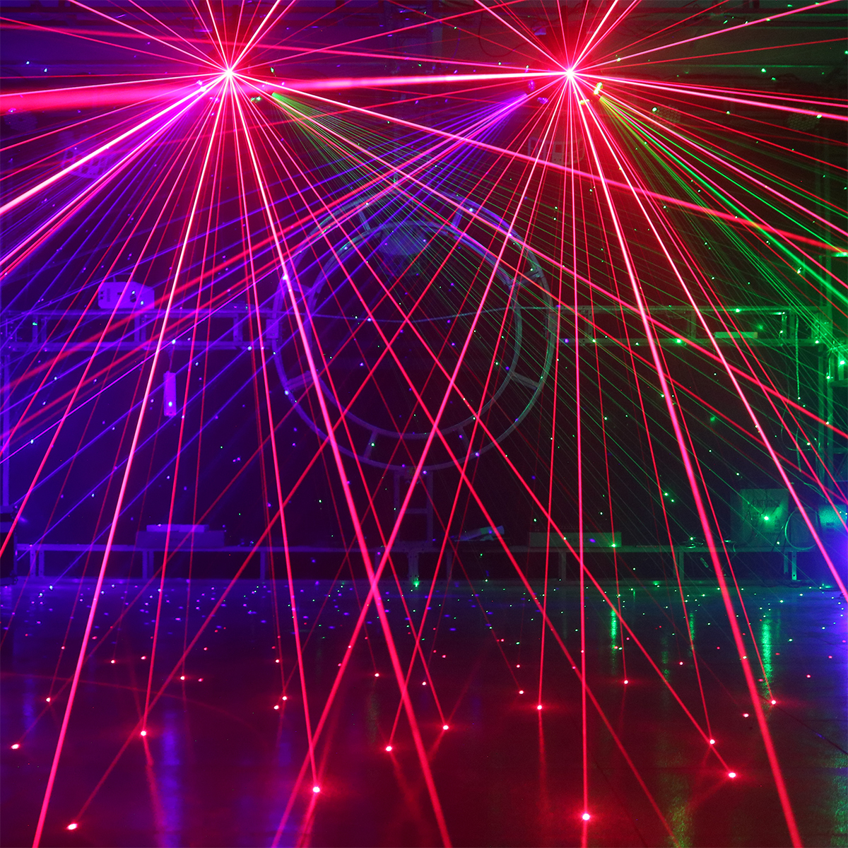 摇头舞台灯三头led头灯酒吧迪厅蹦迪旋转光束舞台灯光