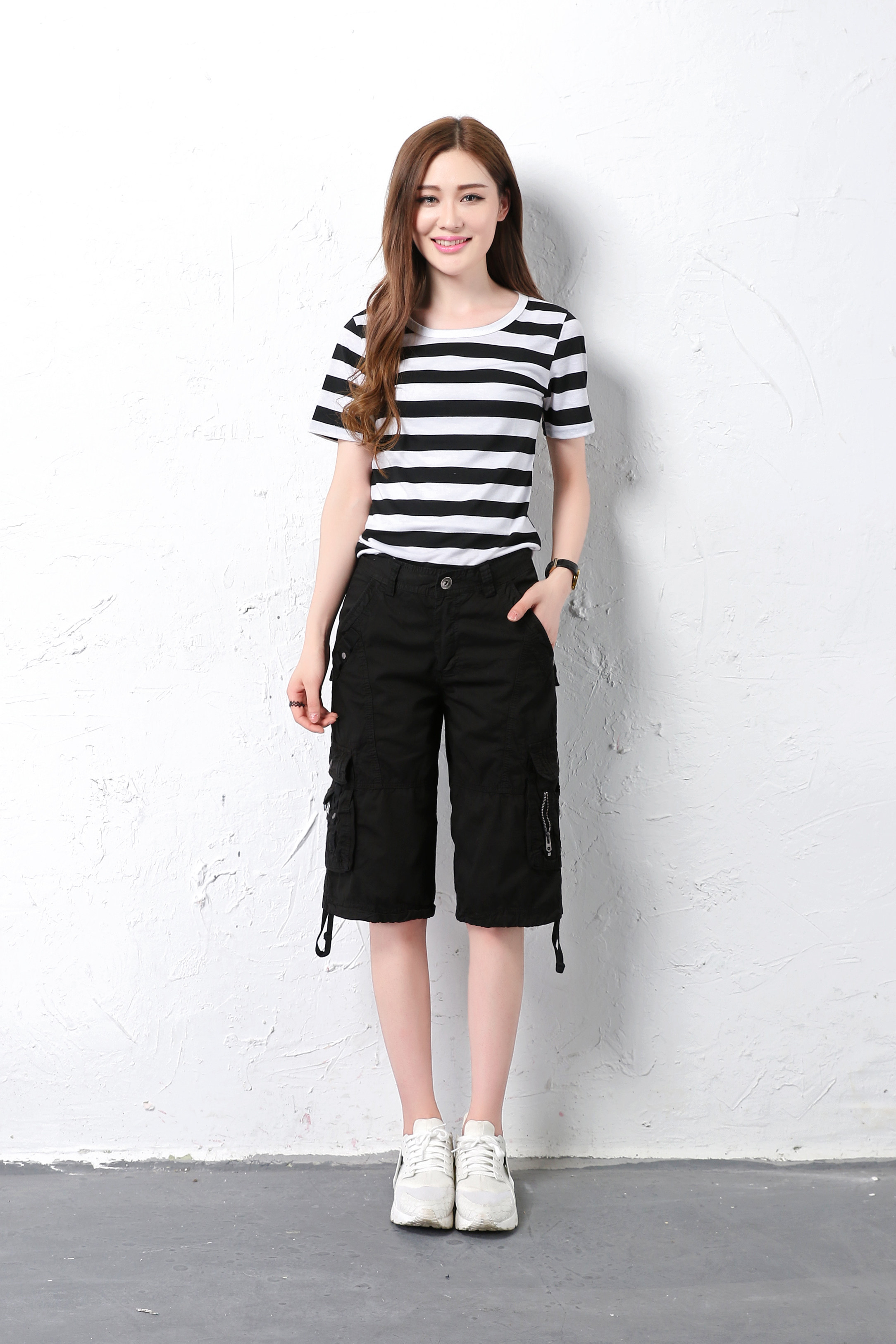 短裤2019新款纯棉运动户外休闲多口口袋登山休闲裤