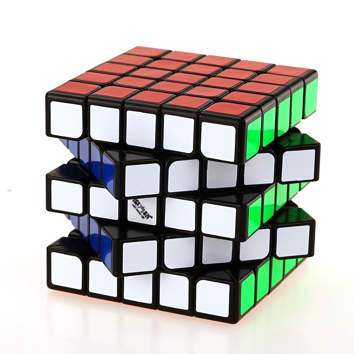 奇艺魔方格五阶 wushuang m彩色实色免贴纸 磁力五阶魔方 附秘籍
