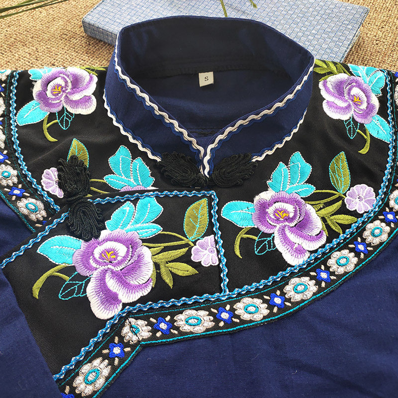 布衣服装民国国风女装上衣唐装贵州少数民族苗族民族服装