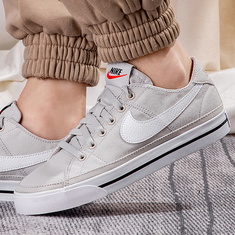 nike耐克帆布布鞋正品灰色低帮运动鞋夏季新款帆布鞋