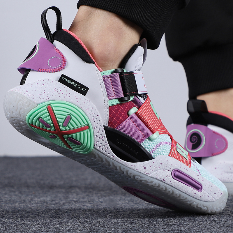 李宁球鞋男鞋冬季新款韦德全城9v2运动鞋比赛训练篮球鞋abar075