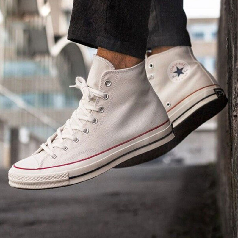 converse匡威官网男鞋女鞋1970s米白白色高帮帆布鞋帆布鞋