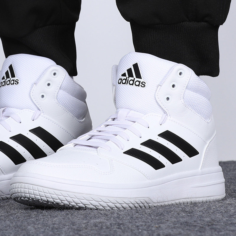 adidas阿迪达斯休闲鞋男鞋2022春季新款运动鞋减震高帮板鞋eg4235