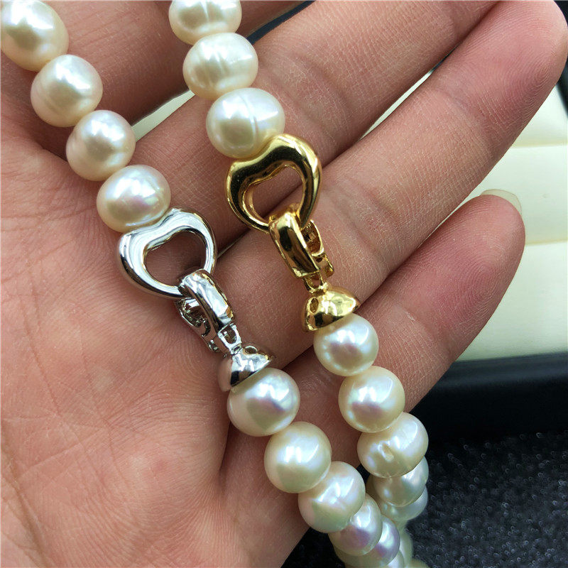 项链天然珍珠连接口爱心心形扣头接头手链正品扣