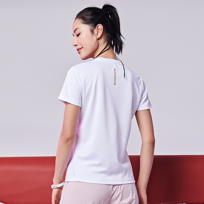 361度运动短袖女装2020夏季新时尚圆领潮流透气t恤正品纯色体恤女