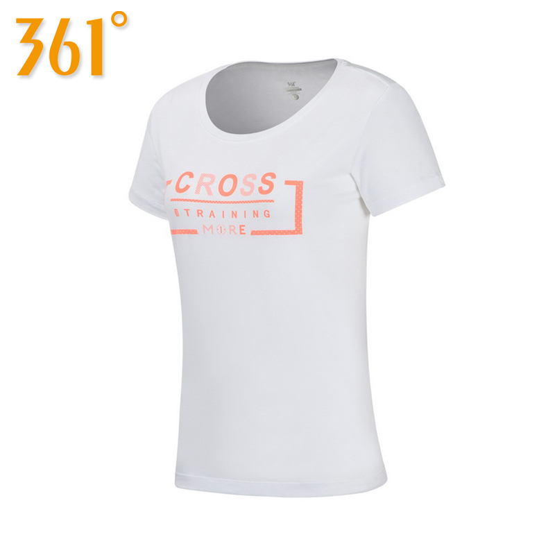 361 Half Sleeves Women's Middle aged Broken Size Women's Leisure Sports Short Sleeve T-shirt Running Top Brand Trend