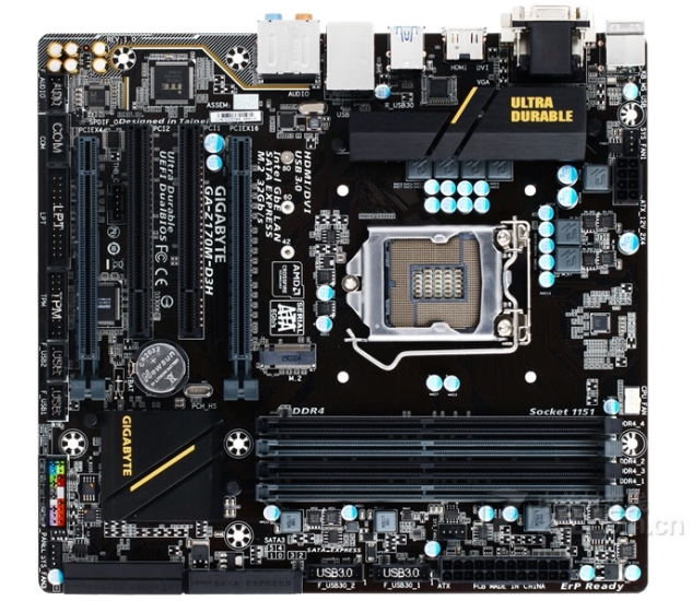 技嘉z170md3h主板1151针支持i565006600i767007700kcpu处理器主板