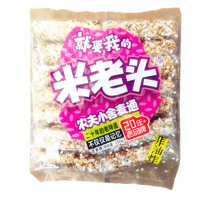 四川特产米老头农夫小舍麦通米通350克2袋零食传统中式糕点