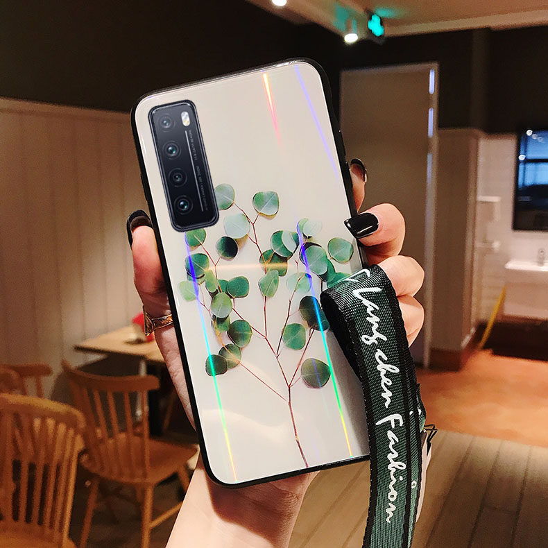 华为nova7手机壳女款nova7pro玻璃镜面活力5g版网红nove7se个性创意