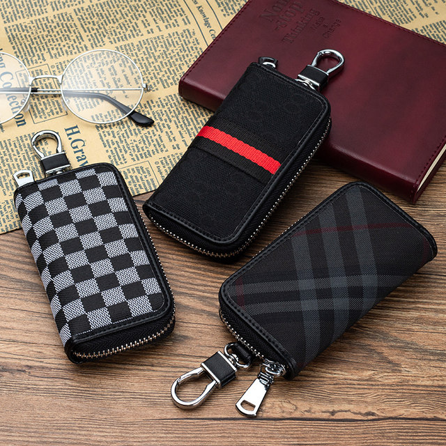 Key bag personality male zipper cloth art male and female key bag ladies multifunctional large capacity creative car key bag Key bag personality male zipper cloth art male and female key bag ladies multifunctional large capacity creative car key bag