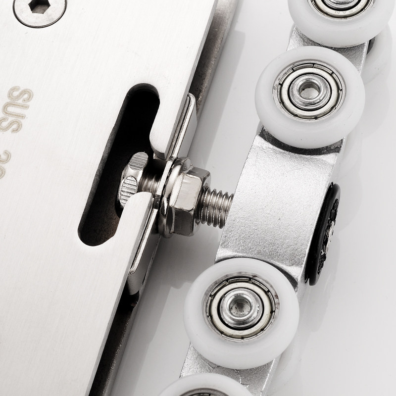 玻璃移门滑轮不锈钢玻璃门吊轮轨道推拉门吊门吊滑