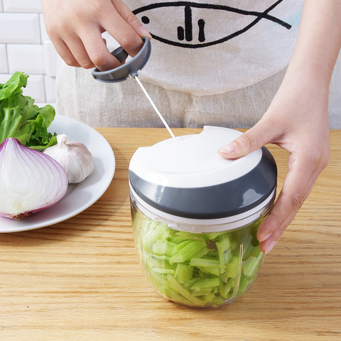 优思居迷你捣蒜泥神器不锈钢绞蒜器家用小型手动姜蒜搅碎机碎蒜器