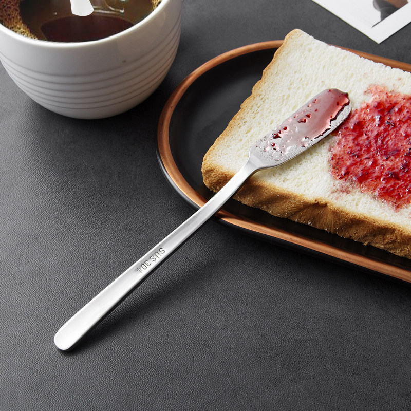 优思居 不锈钢抹酱刀牛油刀黄油切刀 家用西餐刀具甜品刀果酱抹刀