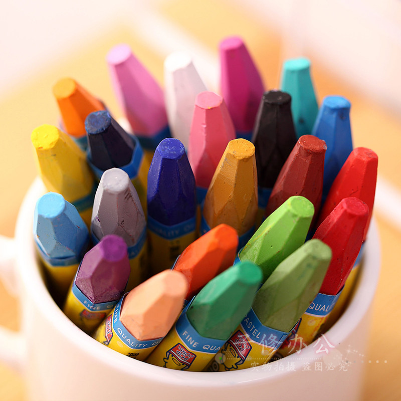 真彩36色油画棒儿童蜡笔2966a-36学生彩笔画笔油画棒学生文具画笔