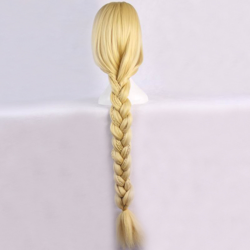 公主魔法奇缘长发乐佩辫子金色迪尼cosplay假发整顶假发