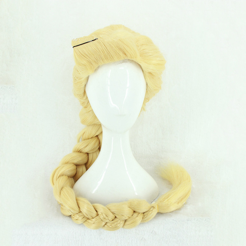 现货魔发奇缘长发公主乐佩麻花辫造型cosplay假发整顶假发