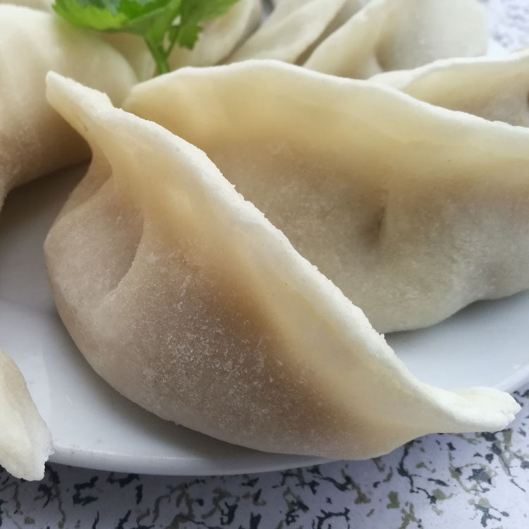 安徽特产肥大饺子豆腐手工三河米饺冷冻半成品包点