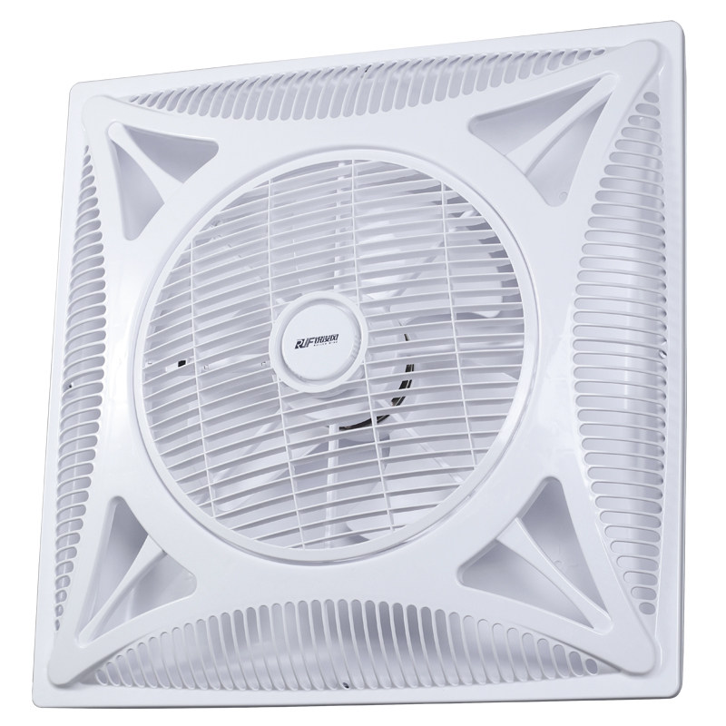 天花吸顶电风扇 嵌入式石膏板铝扣板集成吊顶商用600x600餐厅风扇