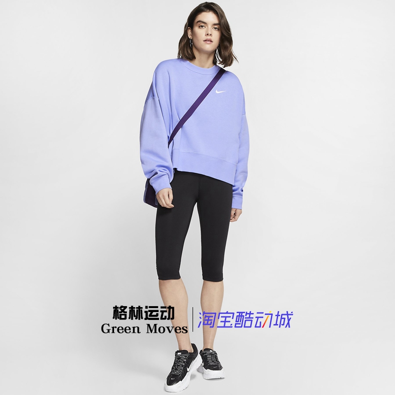 耐克女子运动休闲舒适透气圆领卫衣套头衫CK0169-569-010-113-645