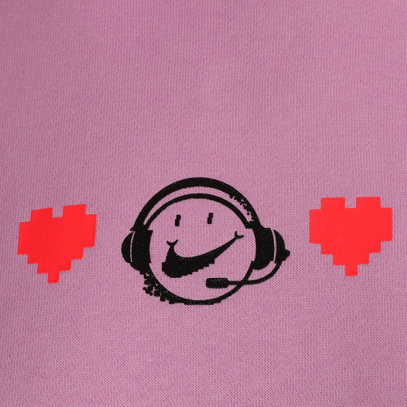 nike耐克卫衣女2020冬季新款笑脸爱心运动休闲连帽套头衫dc3940