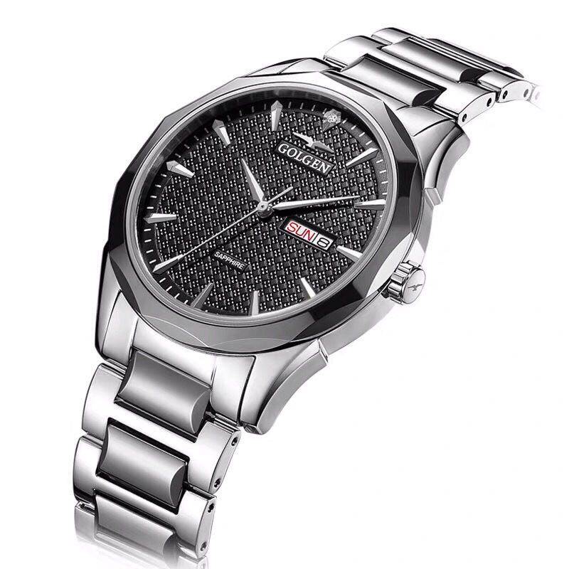 正品golgen古尊手表9119男钨钢防水女表休闲男女国产腕表