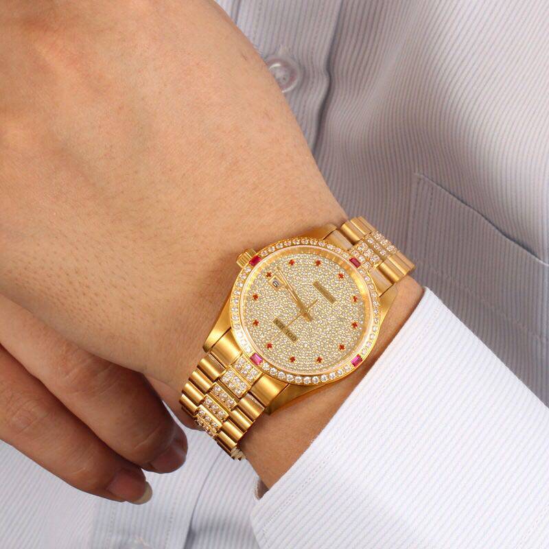 专柜古尊手表18k金表镶钻全自动机械表国产腕表