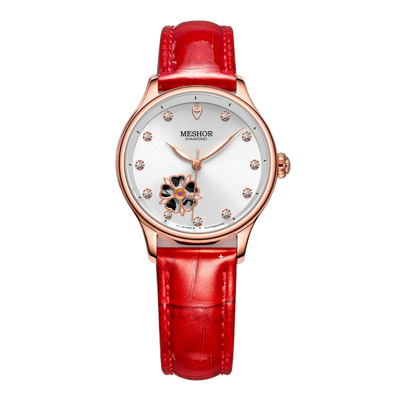 官网专柜正品名梭手表女士机械表时尚潮流品牌简约国产腕表