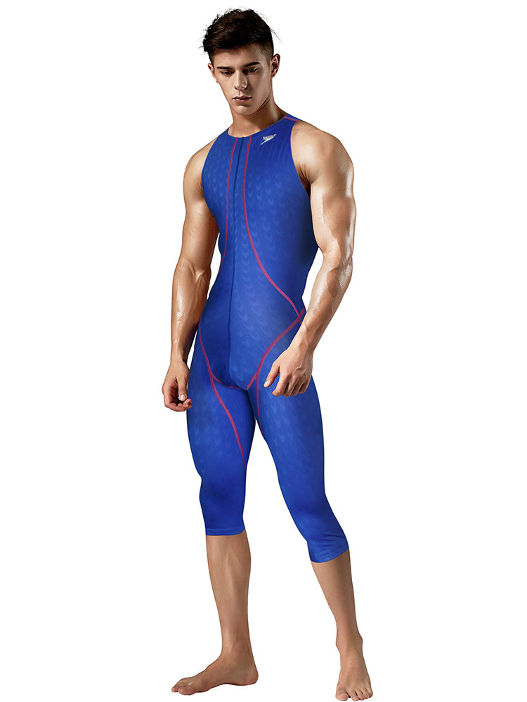美国speedo速比涛专柜正品鲨鱼皮男式连体泳衣专业男士泳衣