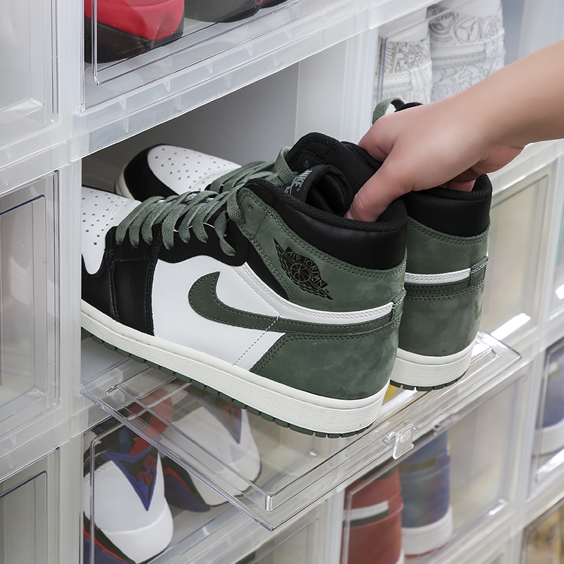 透明aj鞋盒球鞋收纳盒鞋柜鞋子神器收藏展示柜省空间篮球抽屉式