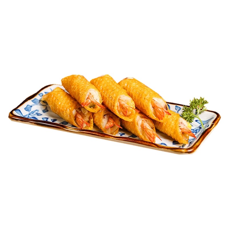 虾卷台湾特色菜顺丰包顺丰满额点心酒店风味肉卷虾类制品