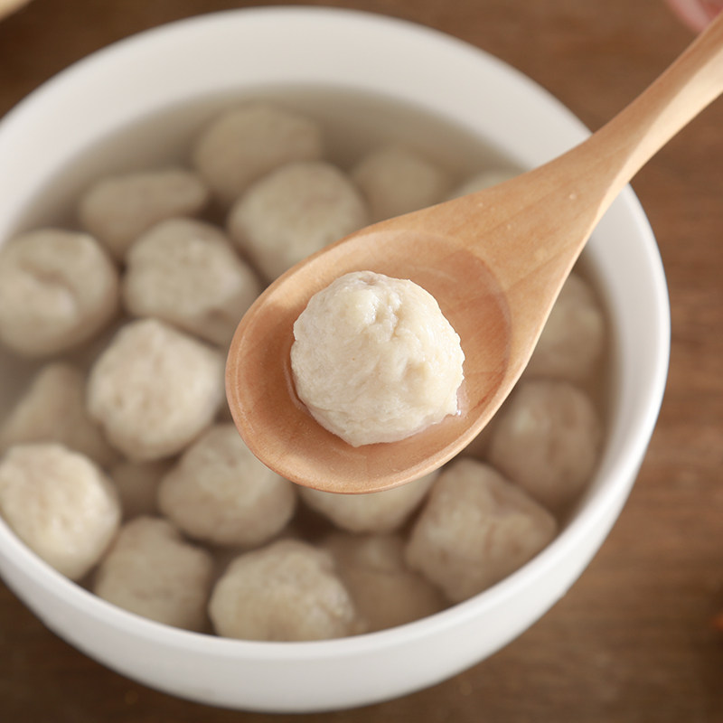 闽南泉州手工猪肉丸小脆丸手打水丸猪肉圆子脆肉丸火锅料小肉丸子