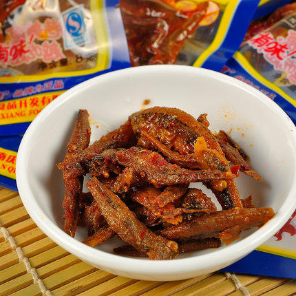 湖南特产 靖港古镇毛毛鱼仔 8g*50包 休闲辣味小吃零食品年货