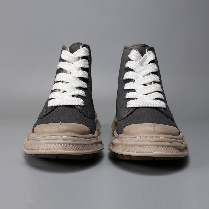 nigel三原康裕溶解小众工装帆布布鞋mmy鞋日版高帮鞋