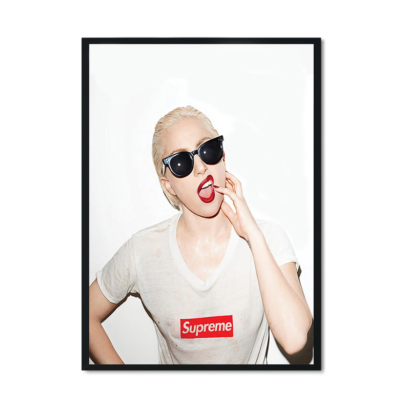 supreme潮牌欧美性感美女挂画客厅卧室时尚时尚服装服装店现代装饰画
